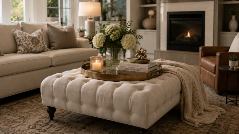 17 Trendy Ottoman Coffee Table Decor Hacks to Impress Your Guests!