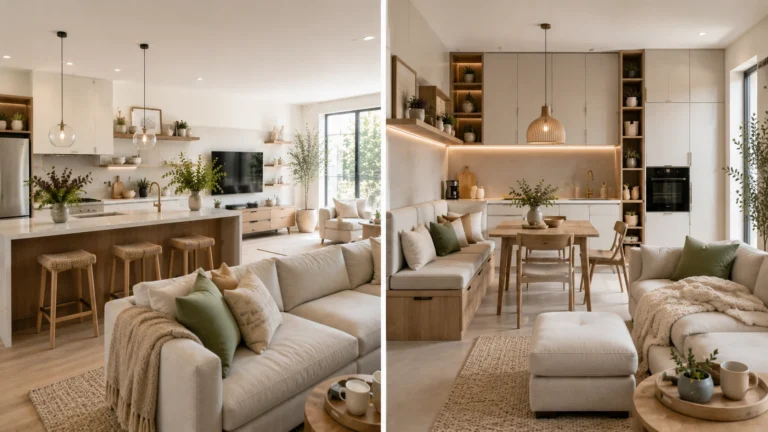 17 Kitchen Living Room Combo Ideas to Make Small Spaces Feel Bigger