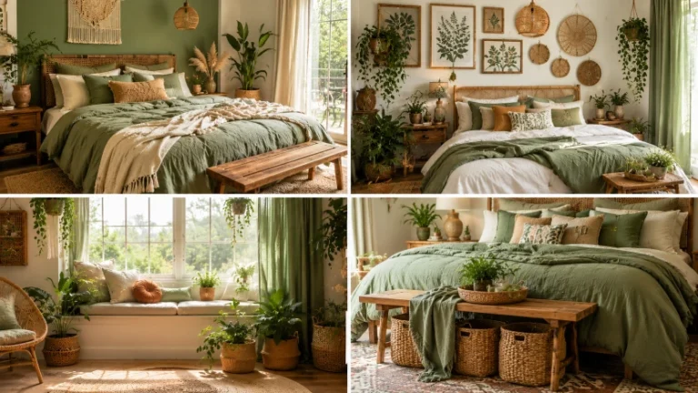 27 Green Boho Bedroom Ideas for a Serene and Stylish Sanctuary