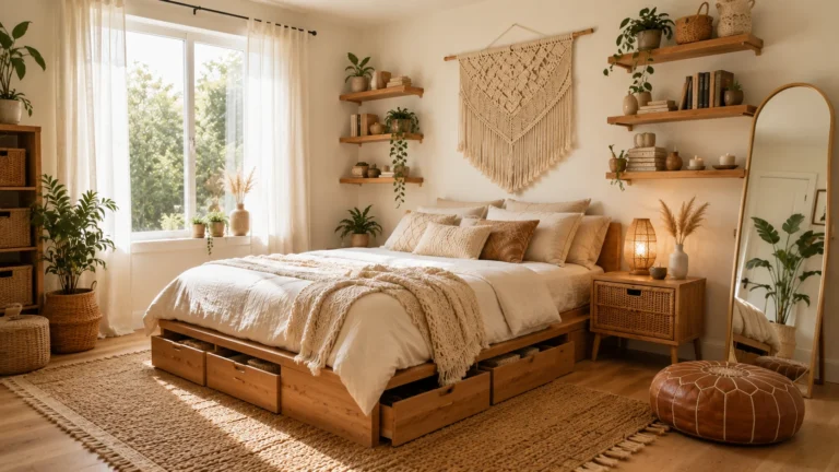 Small Boho Style Bedroom Ideas That Make Every Inch Count