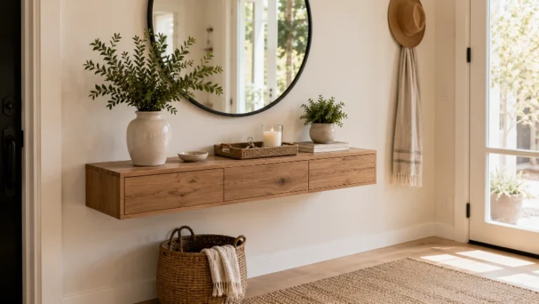 12 Space-Saving Floating Console Table Ideas That Will Transform Your Entryway!