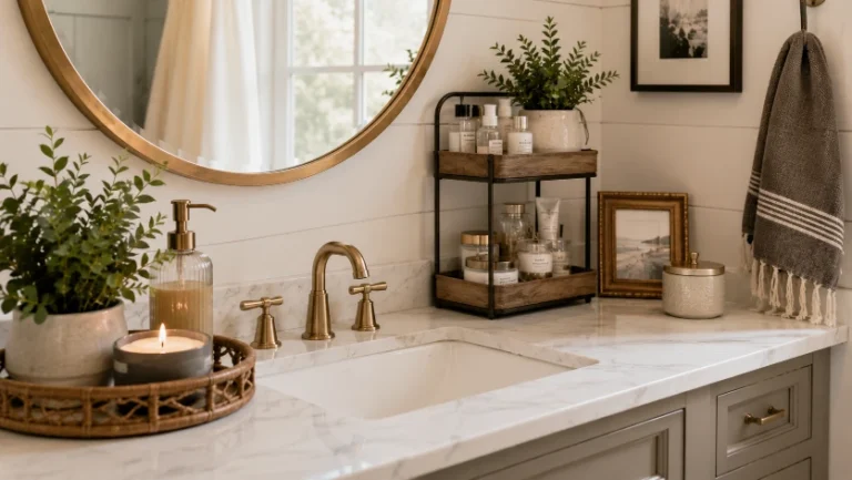 14 Trendy Small Bathroom Counter Decor Ideas for Maximum Space-Saving!