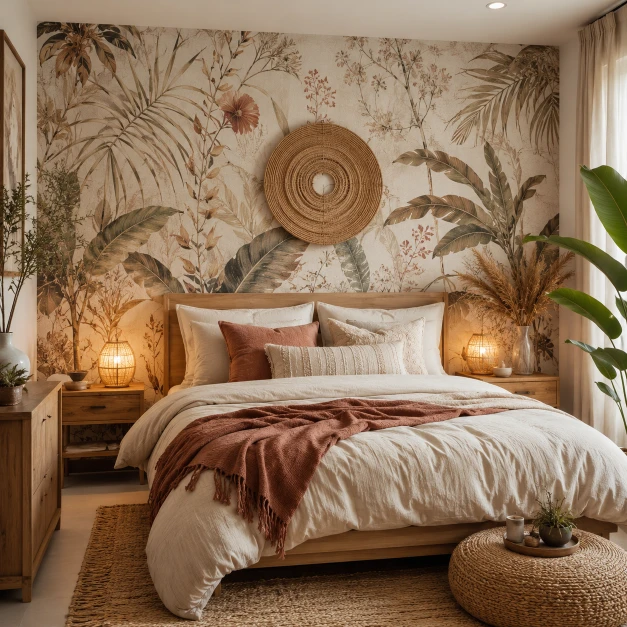 Stunning Boho Bedroom Wallpaper Ideas to Transform Your Space
