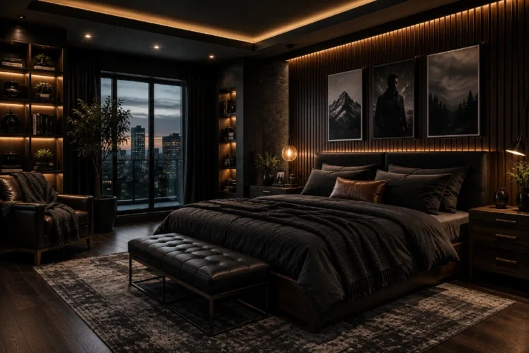 Moody Masculine Bedroom Ideas That Balance Strength and Sophistication
