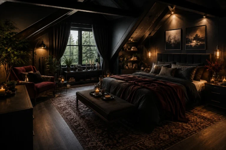 12 Moody Attic Bedroom Ideas for a Cozy, Dramatic Retreat