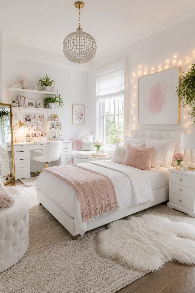 12 White Teen Girl Bedroom Ideas for a Luminous and Peaceful Retreat