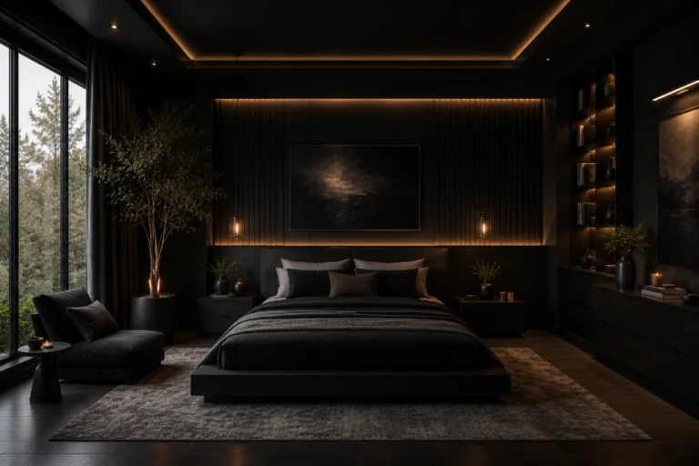 Black Moody Bedroom Ideas That Create Depth, Calm, and Quiet Luxury