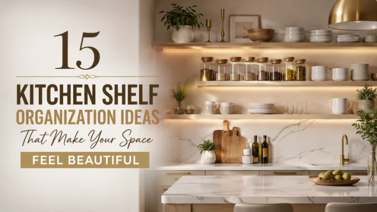 15 Kitchen Shelf Organization Ideas That Make Your Space Feel Beautiful