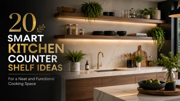 20 Smart Kitchen Counter Shelf Ideas for a Neat and Functional Cooking Space