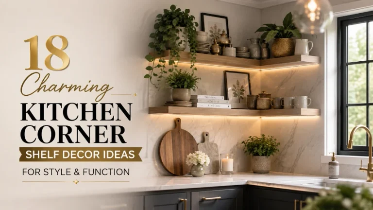 18 Charming Kitchen Corner Shelf Decor Ideas for Style & Function