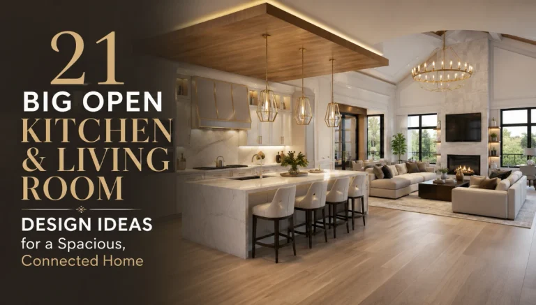 21 Big Open Kitchen and Living Room Design Ideas for a Spacious, Connected Home