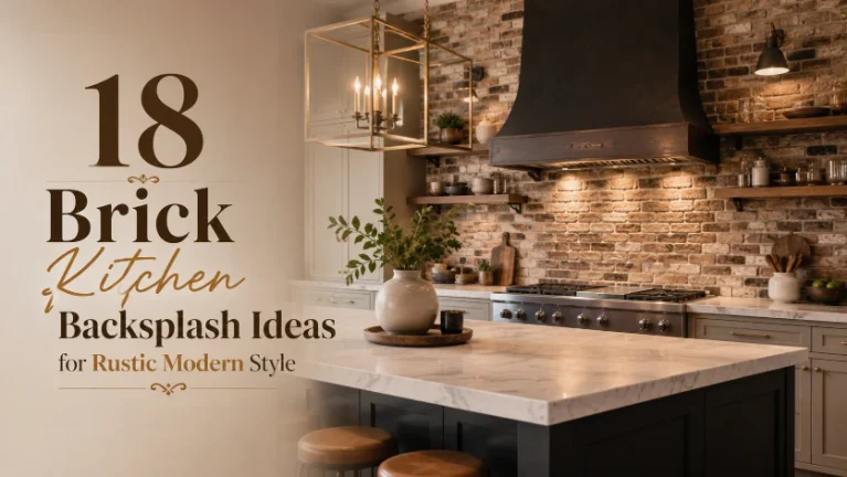 18 Brick Kitchen Backsplash Ideas for Rustic Modern Style